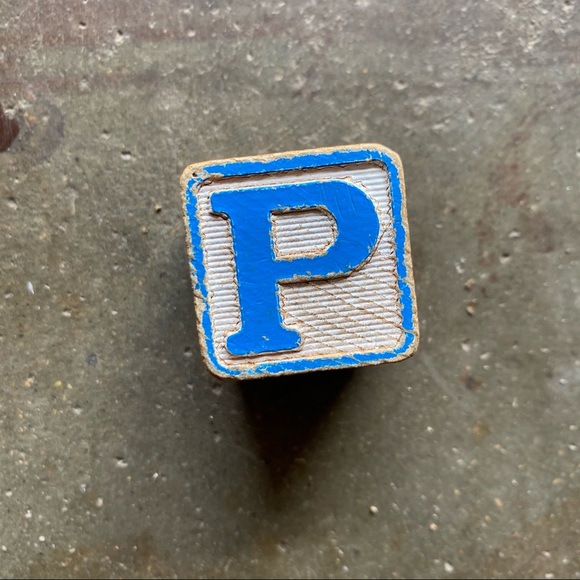 Vintage Wooden Block